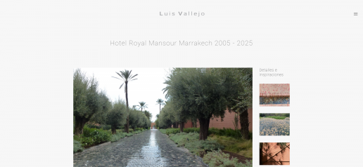 Diseño web Luis Vallejo estudio de Paisajismo 2026